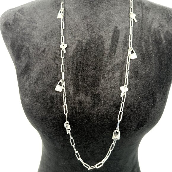 Landau Padlock and Keys Necklace - Picture 1 of 3